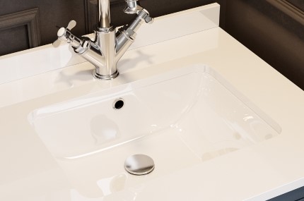 Vanity Unit with White Quartz Worktop